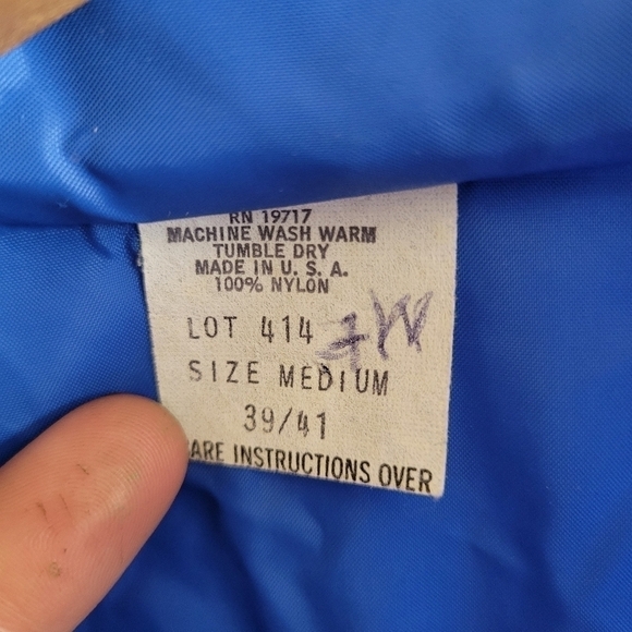 Vintage Crater Lake Windbreak Full Zip Jacket Lightweight Blue M Medium - Picture 8 of 11